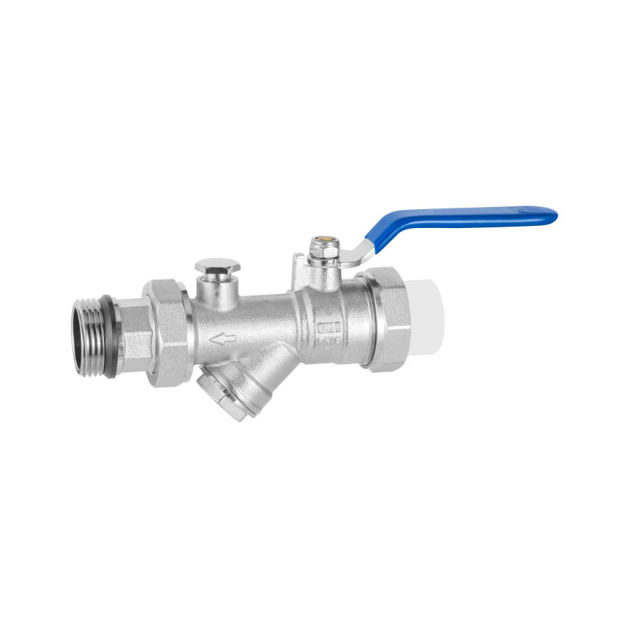 Messing indre ledning Hot Melt Filter Ball Valve